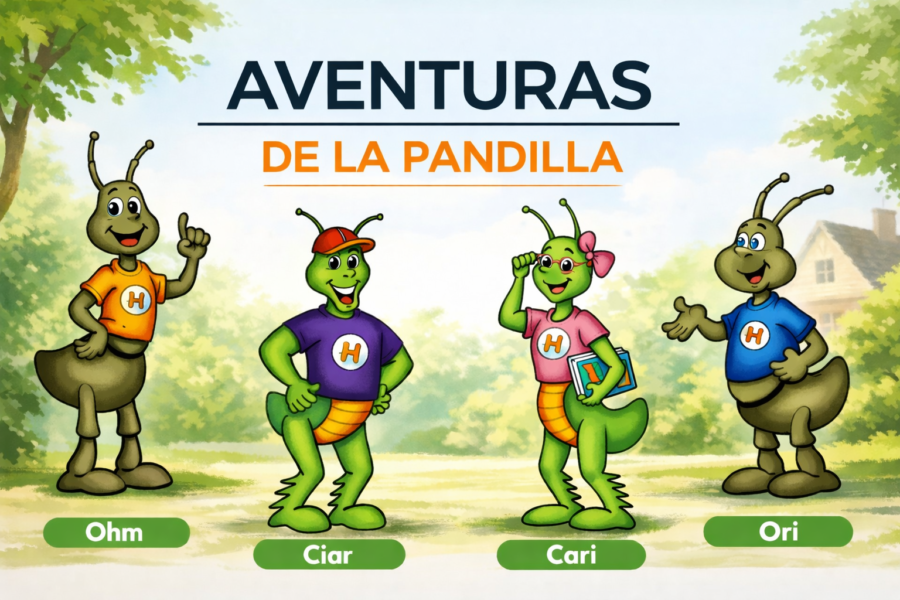 La Pandilla de Hormitrópolis Ohm, Ori, Ciar y Cari
